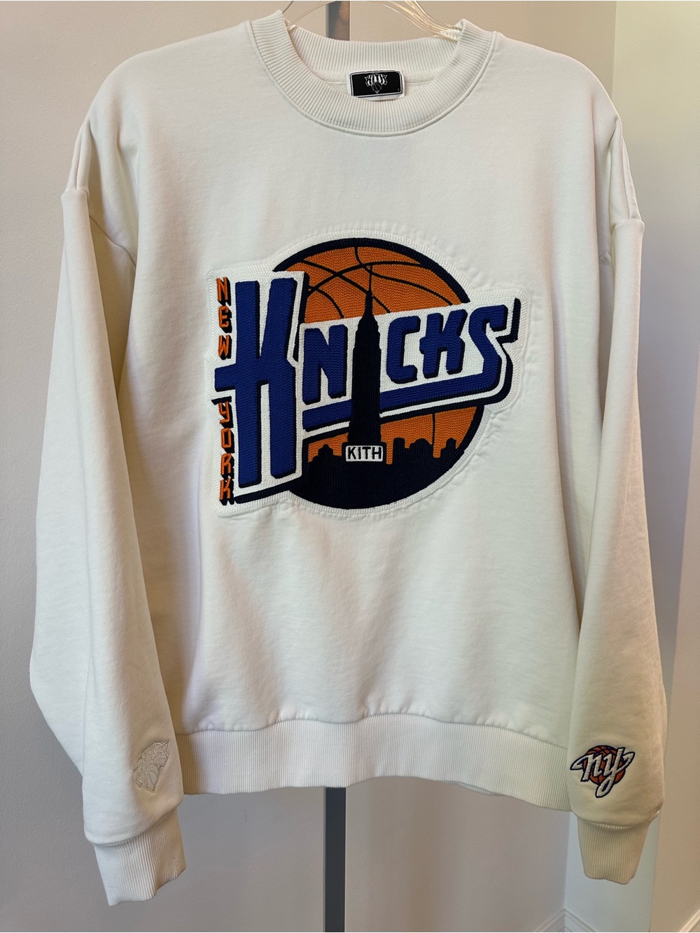 SUPER RARE Kith x New York Knicks City Vintage Nelson Crewneck Sweatshirt